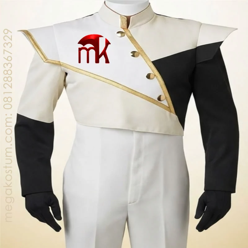 baju-marching-band-putih-hitam-aksen-emas
