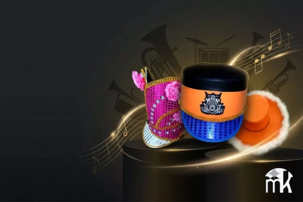 Katalog topi drumband marchingband untuk pasukan, mayoret dan colorguard Mega Kostum