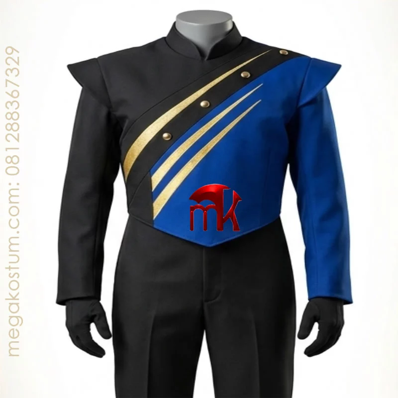 kostum-marching-band-futuristis-hitam-biru