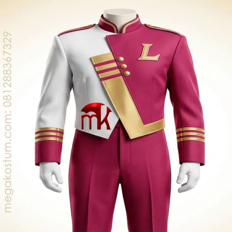 kostum-marchingband-pink-fanta-putih-emas