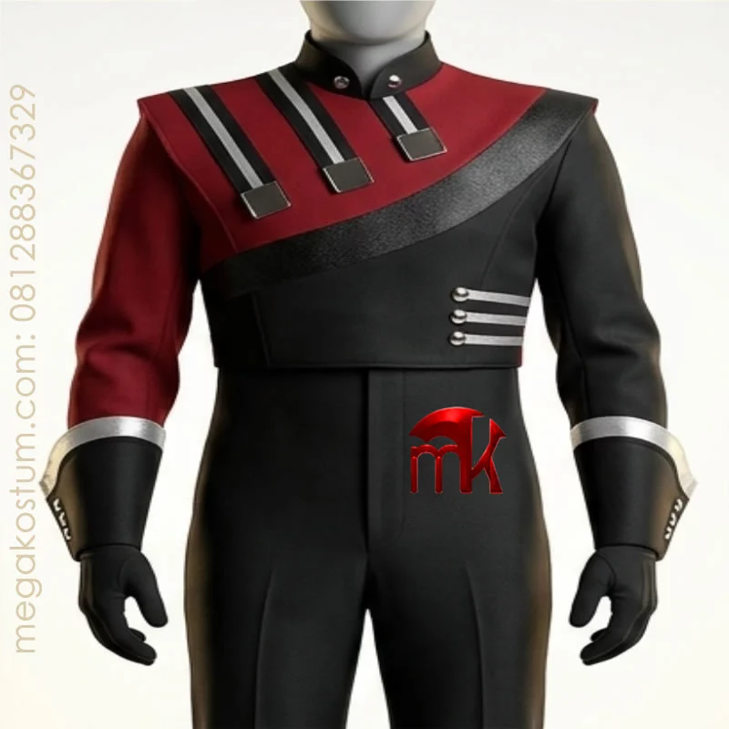 seragam-drumband-hitam-merah