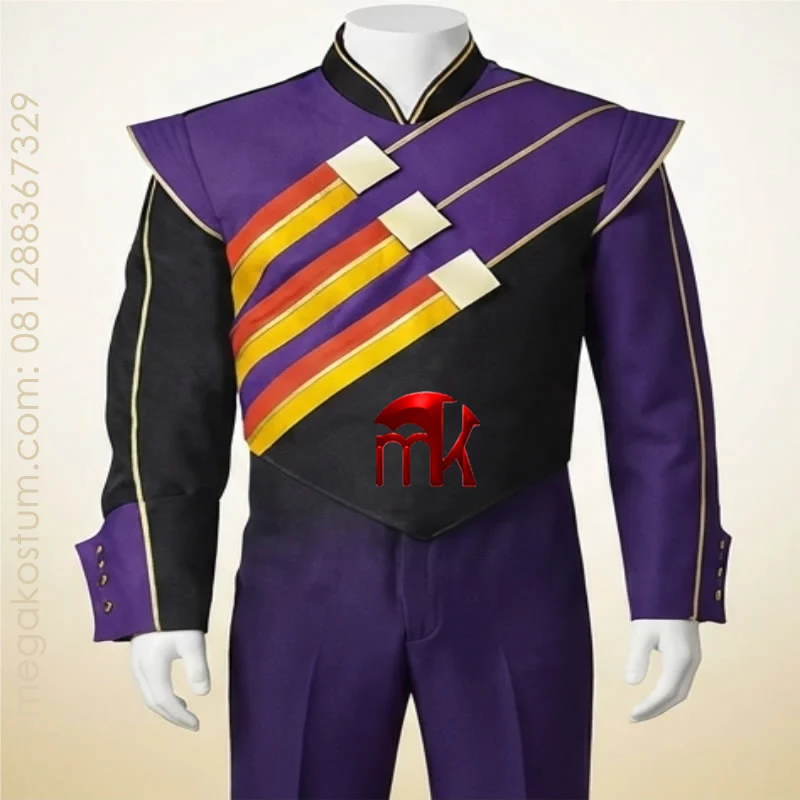 seragam-drumband-ungu-kuning