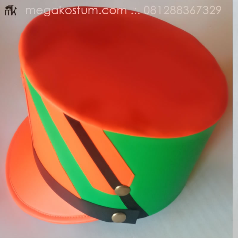 topi-drumband-kombinasi-merah-hijau-oranye