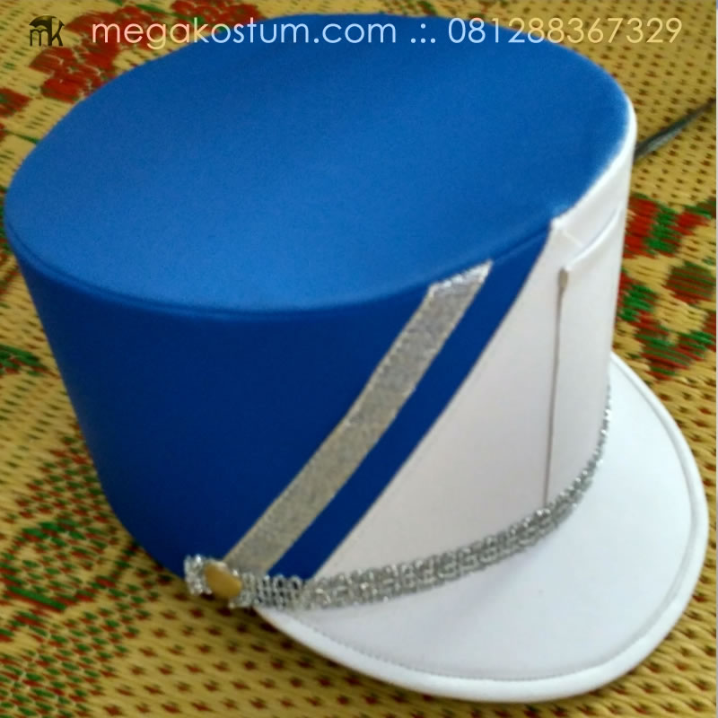 topi-marching-band-biru-muda-putih