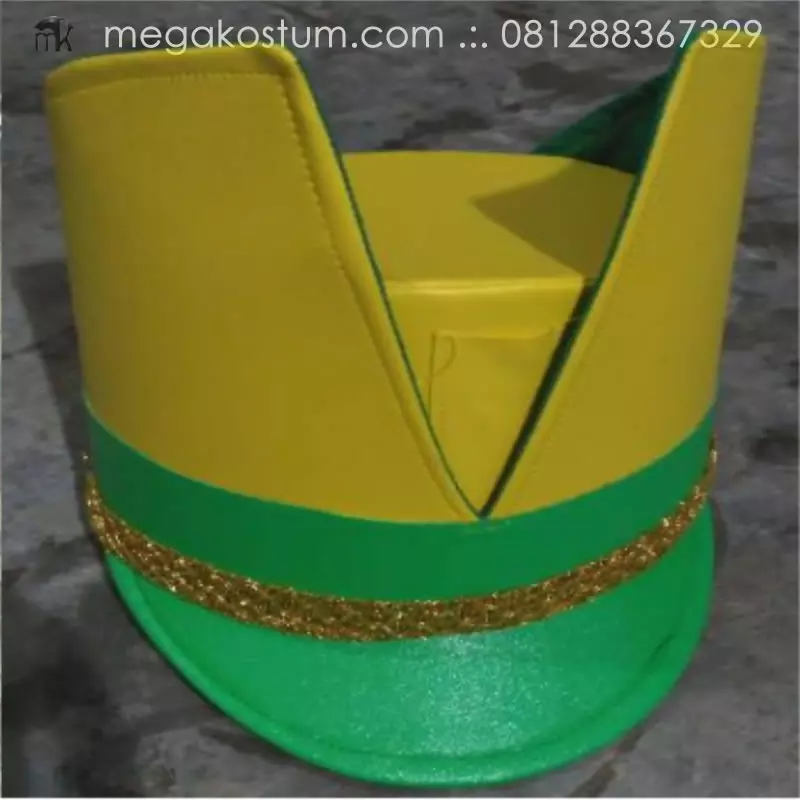 topi-mayoret-kuning-hijau-desain-terbuka