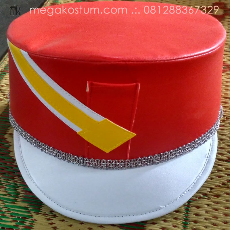 topi-pasukan-merah-putih-garis-diagonal-kuning